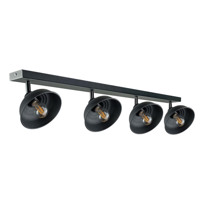Reflektor FAUN 4xE27/60W/230V črna