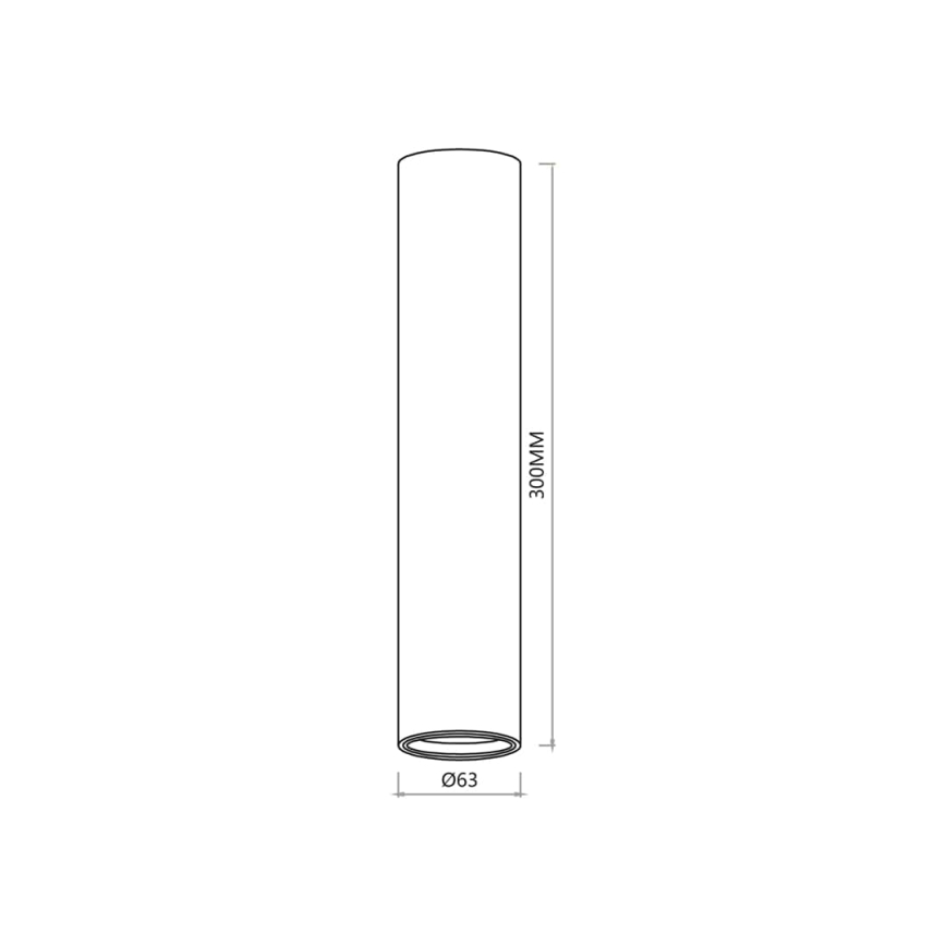 Reflektor GENESIS 1xGU10/8W/230V 30 cm bela