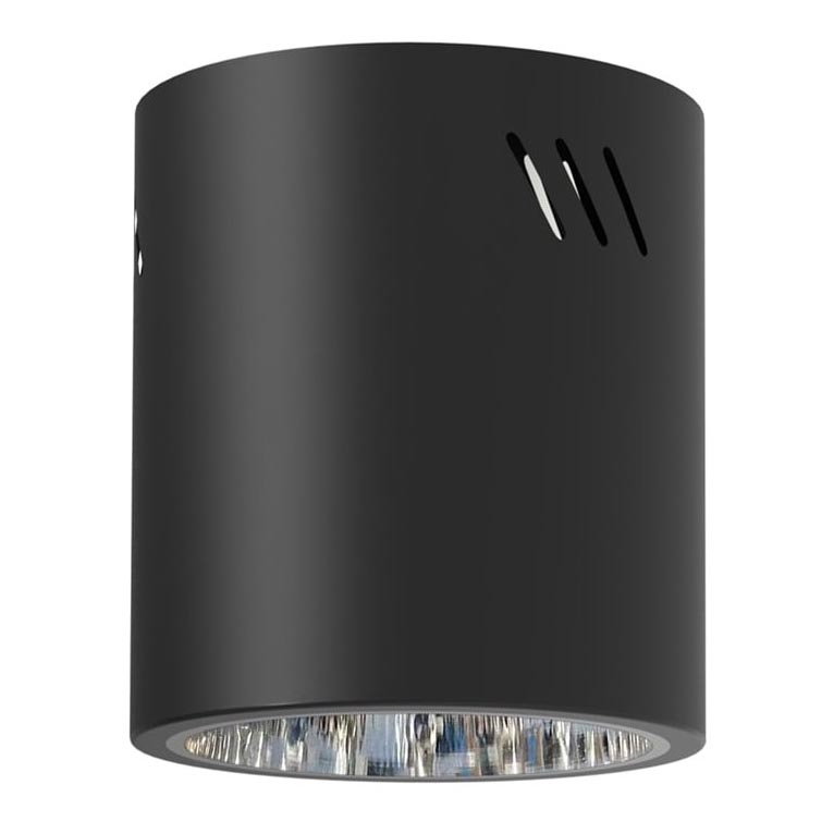 Reflektor GEORGE 1xE27/60W/230V pr. 13,7 cm črna