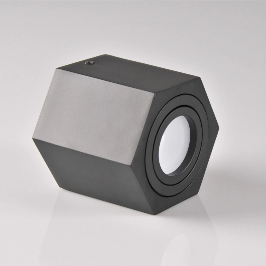 Reflektor HEXAGON 1xGU10/10W/230V črna