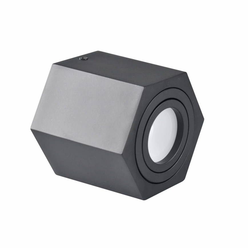 Reflektor HEXAGON 1xGU10/10W/230V črna