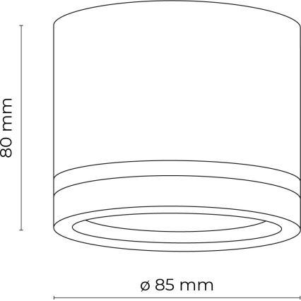 Reflektor JET 1xGX53/11W/230V bela