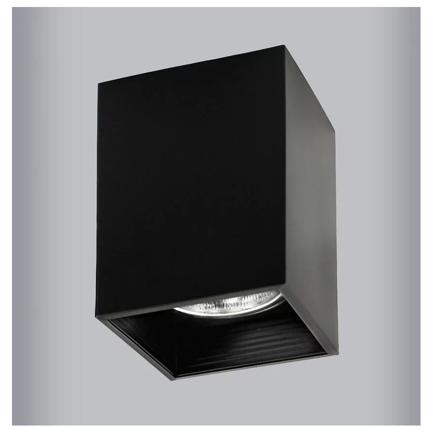 Reflektor JUPITER 1xE27/20W/230V 11,7x11,7 cm črna
