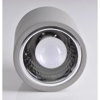 Reflektor JUPITER 1xE27/20W/230V pr. 13 cm siva