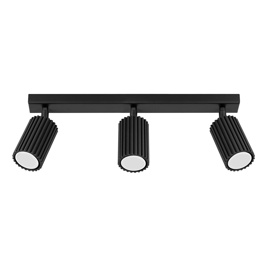 Reflektor KARBON 3xGU10/10W/230V črna