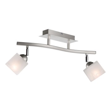 Reflektor KLARA 2xE14/40W/230V mat krom