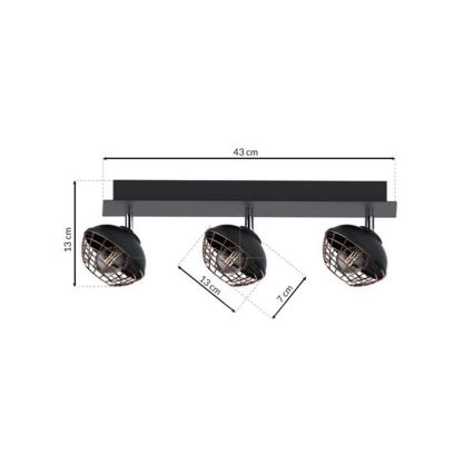 Reflektor LOGAN 3xE14/40W/230V