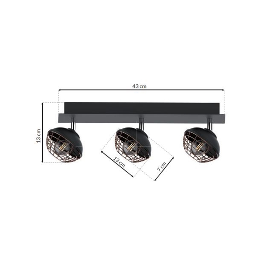 Reflektor LOGAN 3xE14/40W/230V