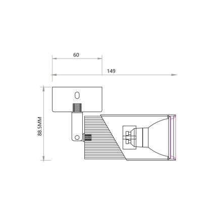 Reflektor NEO 1xGU10/8W/230V bela