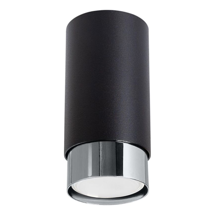 Reflektor NERO 1xGU10/10W/230V 12,5 cm črna/sijajni krom