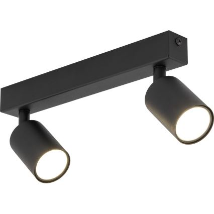 Reflektor NEX 2xGU10/10W/230V črna