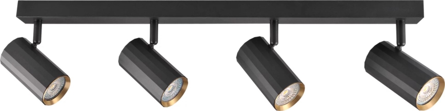Reflektor NICEA 4xGU10/10W/230V črna