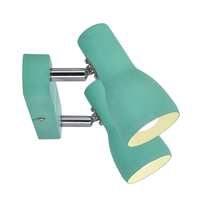 Reflektor PICARDO 2xE14/40W/230V turkizna