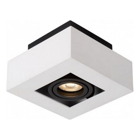 Reflektor PITA 1xGU10/30W/230V bela/črna