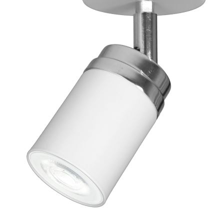 Reflektor RENO 1xGU10/8W/230V bela/sijajni krom
