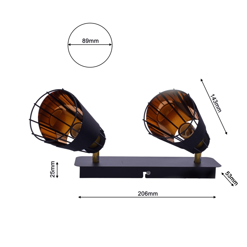 Reflektor RICK 2xE14/40W/230V