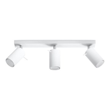 Reflektor RING 3 3xGU10/10W/230V bela