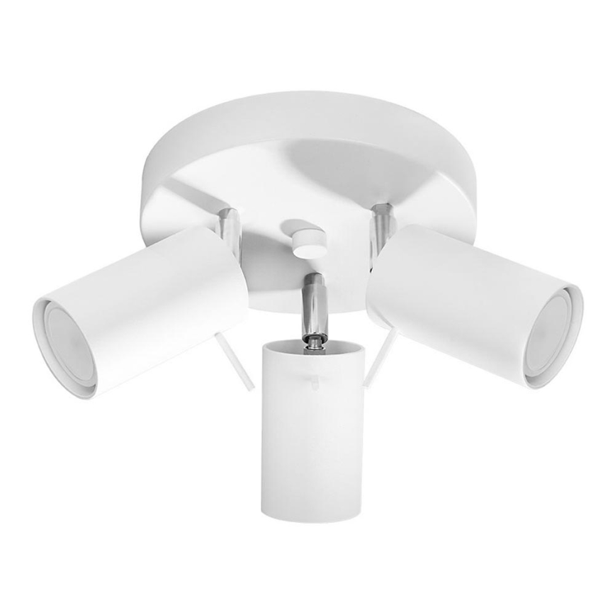 Reflektor RING 3xGU10/10W/230V bela