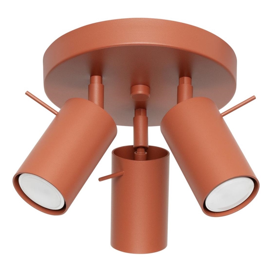 Reflektor RING 3xGU10/10W/230V rdeča