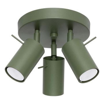Reflektor RING 3xGU10/10W/230V zelena