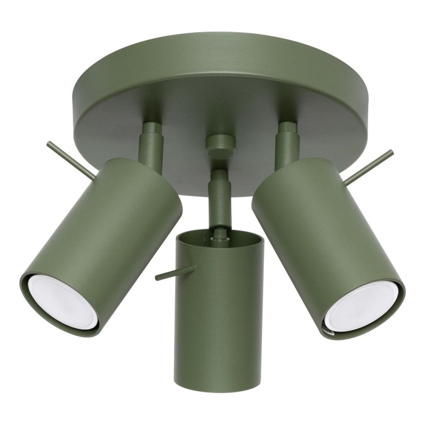 Reflektor RING 3xGU10/10W/230V zelena