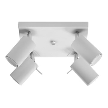 Reflektor RING 4 4xGU10/10W/230V bela