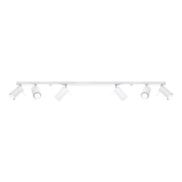Reflektor RING 6L 6xGU10/10W/230V bela