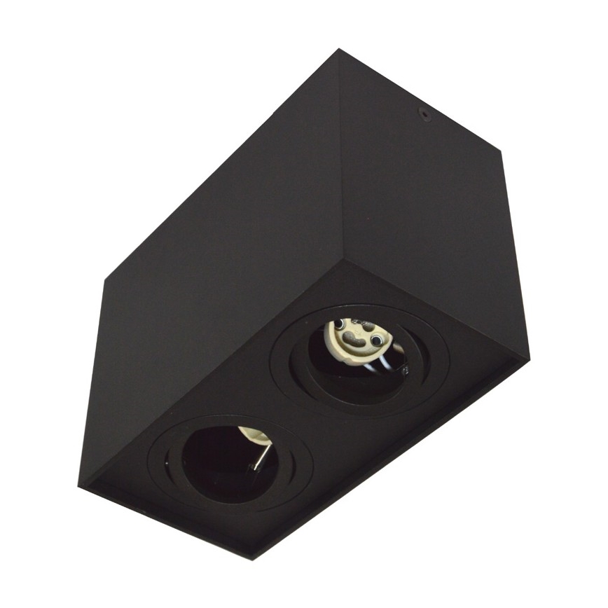 Reflektor SIROCO 2xGU10/30W/230V črna