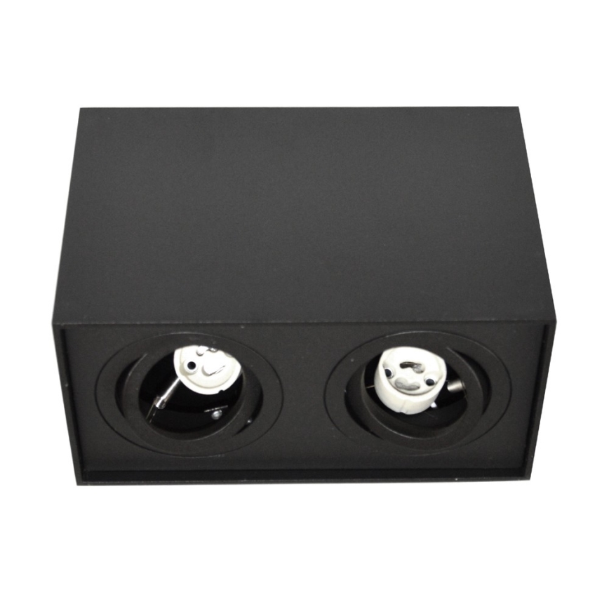 Reflektor SIROCO 2xGU10/30W/230V črna
