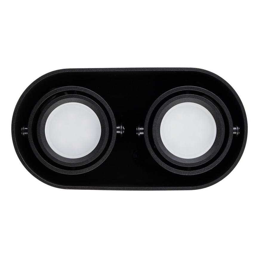 Reflektor SIROK 2xGU10/30W/230V črna