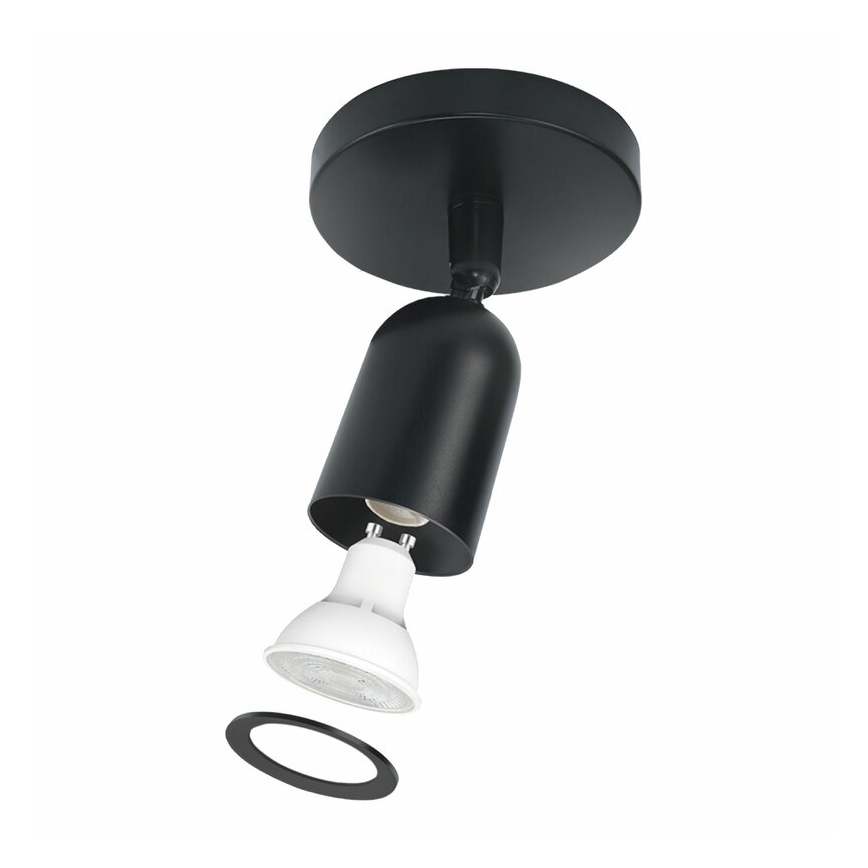 Reflektor SOLIS 1xGU10/6W/230V črna