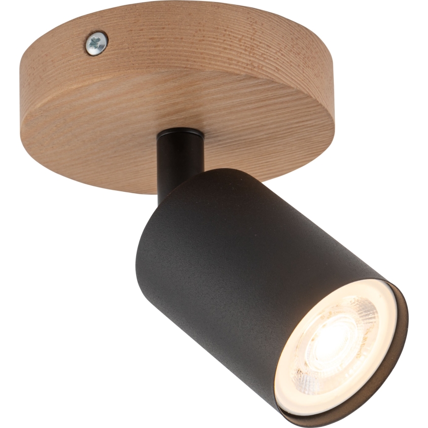 Reflektor TOP WOOD 1xGU10/10W/230V črna/les