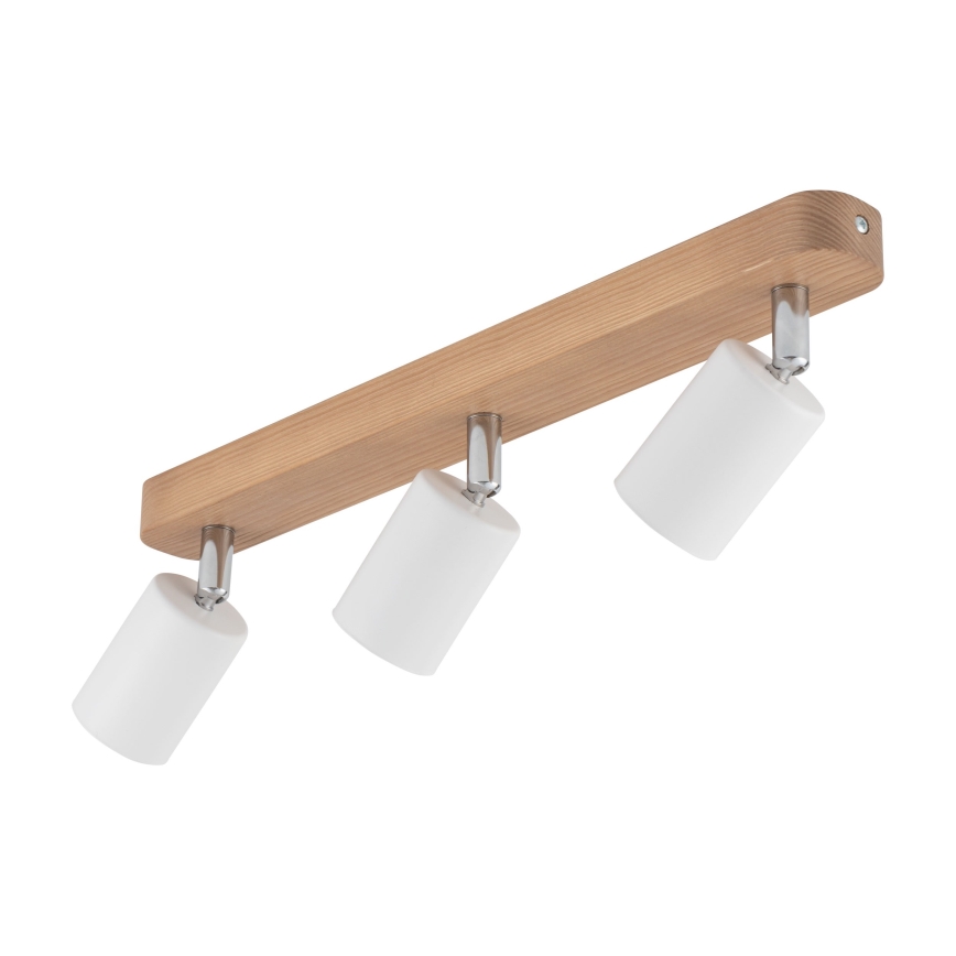 Reflektor TOP WOOD 3xGU10/10W/230V bela/les