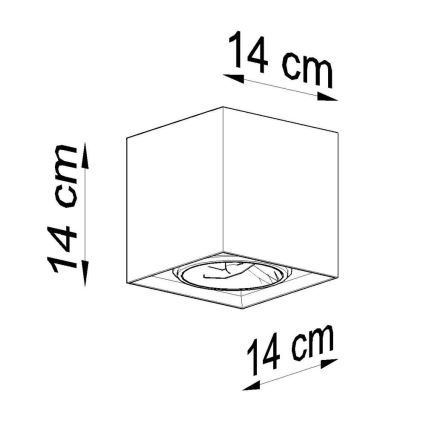 Reflektor VALDE 1xGU10/40W/230V