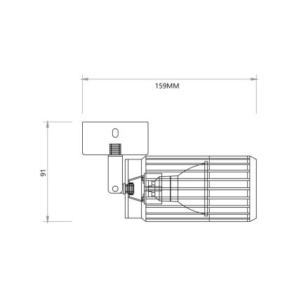 Reflektor VERTICAL 1xGU10/8W/230V bela