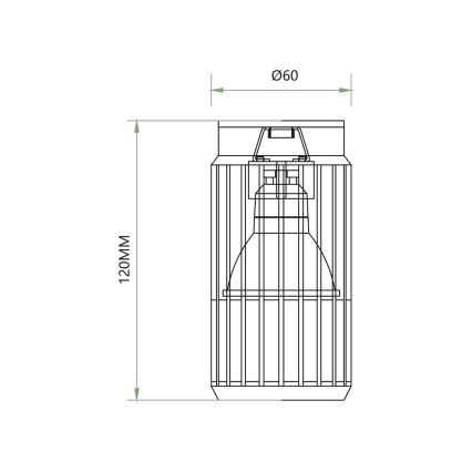 Reflektor VERTICAL 1xGU10/8W/230V črna