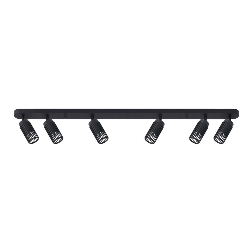 Reflektor VERTICAL 6xGU10/8W/230V črna