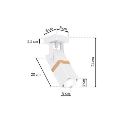 Reflektor VIDAR 1xGU10/25W/230V