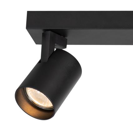 Reflektor VOLF 2xGU10/10W/230V črna