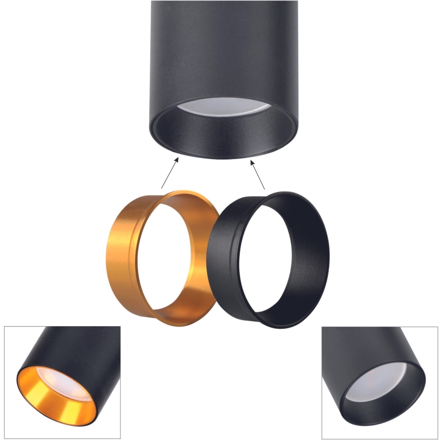 Reflektor za tračni sistem MARIBEL 1xGU10/10W/230V črna