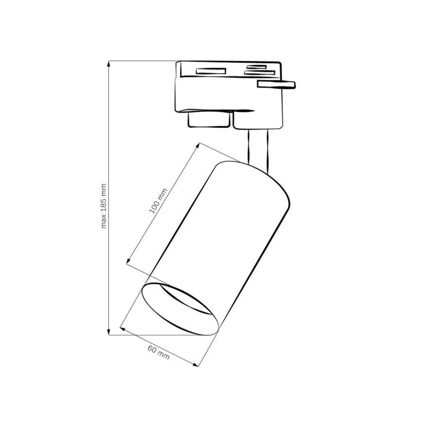 Reflektor za tračni sistem MARIBEL 1xGU10/10W/230V zlata