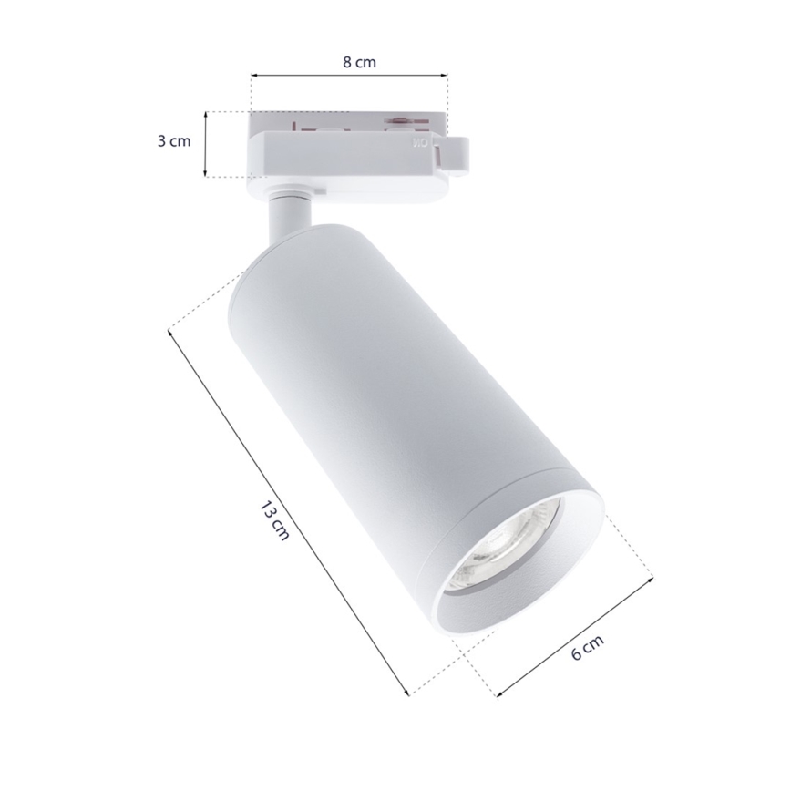 Reflektor za tračni sistem MICA 3xGU10/25W/230V bela