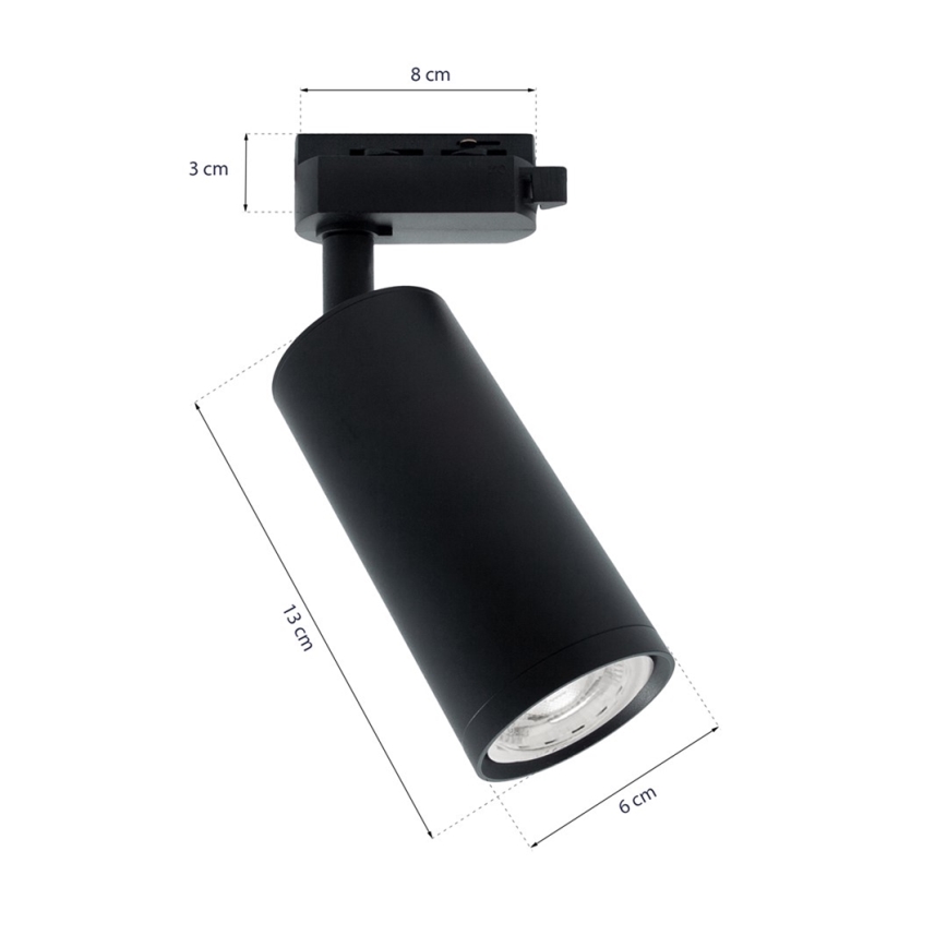 Reflektor za tračni sistem MICA 3xGU10/25W/230V črna