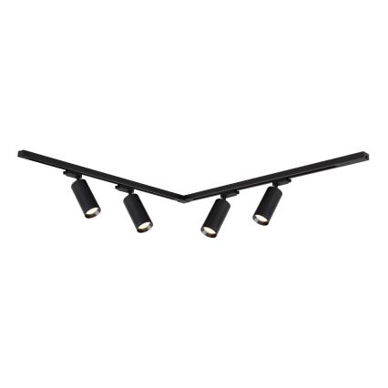 Reflektor za tračni sistem MICA 4xGU10/10W/230V črna