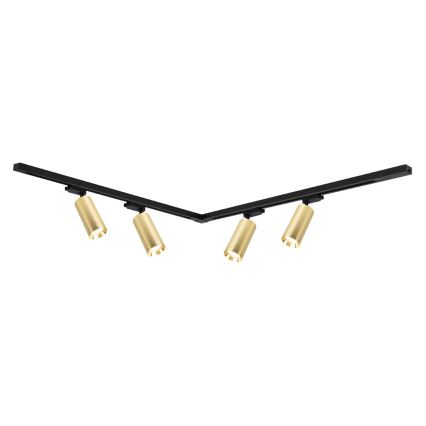 Reflektor za tračni sistem MICA 4xGU10/10W/230V zlata/črna