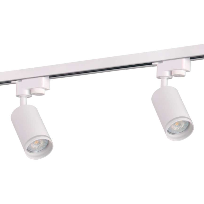 Reflektor za tračni sistem PARIZ 3xGU10/10W/230V + 1 m tračni system bela