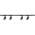 Reflektor za tračni sistem PIPE 4xGU10/10W/230V črna