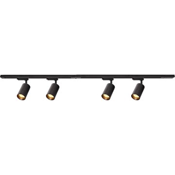 Reflektor za tračni sistem PIPE 4xGU10/10W/230V črna