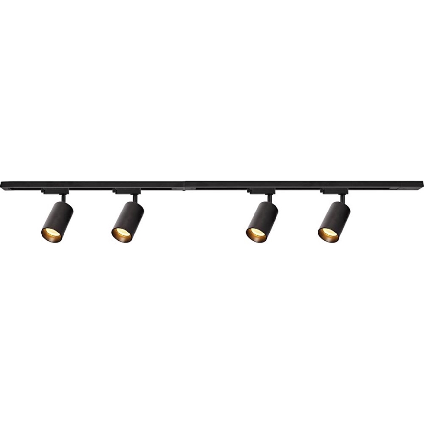 Reflektor za tračni sistem PIPE 4xGU10/10W/230V črna
