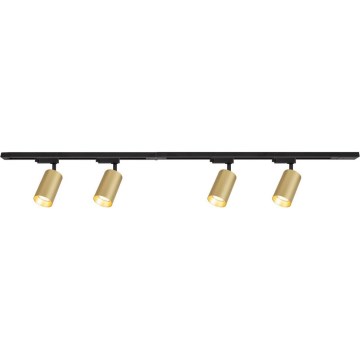 Reflektor za tračni sistem PIPE 4xGU10/10W/230V zlata/črna